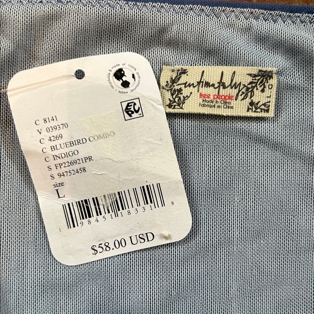 NWT X Intimately FP Printed Night Rhythm Bodysuit in
Blue Floral Combo Size L - Picture 2 of 10